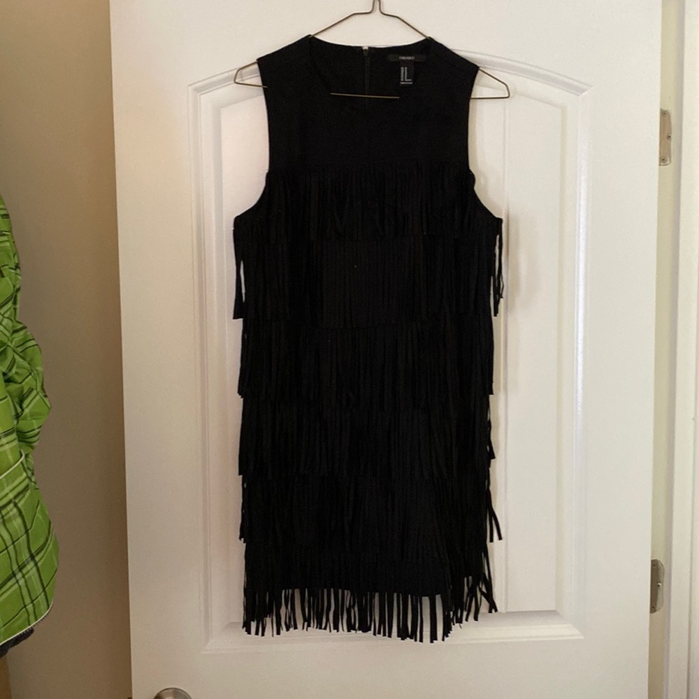 Black midi dress